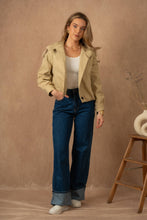 Afbeelding in Gallery-weergave laden, LULUMARY - Short trench V357: Beige / 3S/M 3M/L
