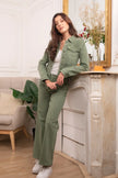 Vivid - Basic wide-leg jeans color: Light khaki / M