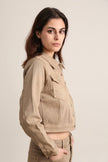 Vivid - Denim jacket color: Khaki / 2XL