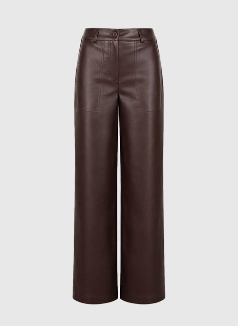 An'ge - PEONY wine PANTS: M