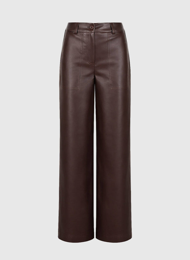 An'ge - PEONY wine PANTS: M