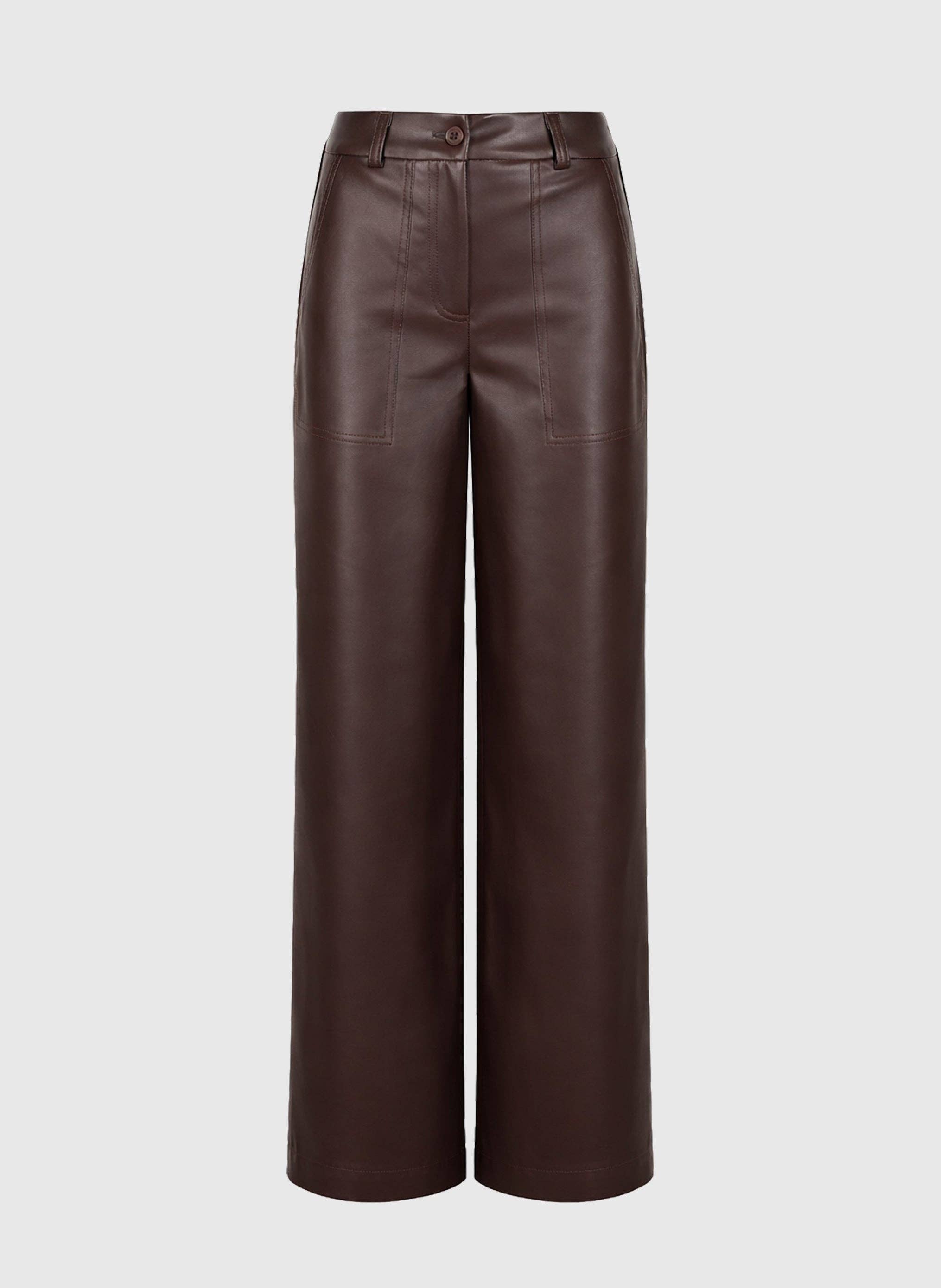 An'ge - PEONY wine PANTS: L