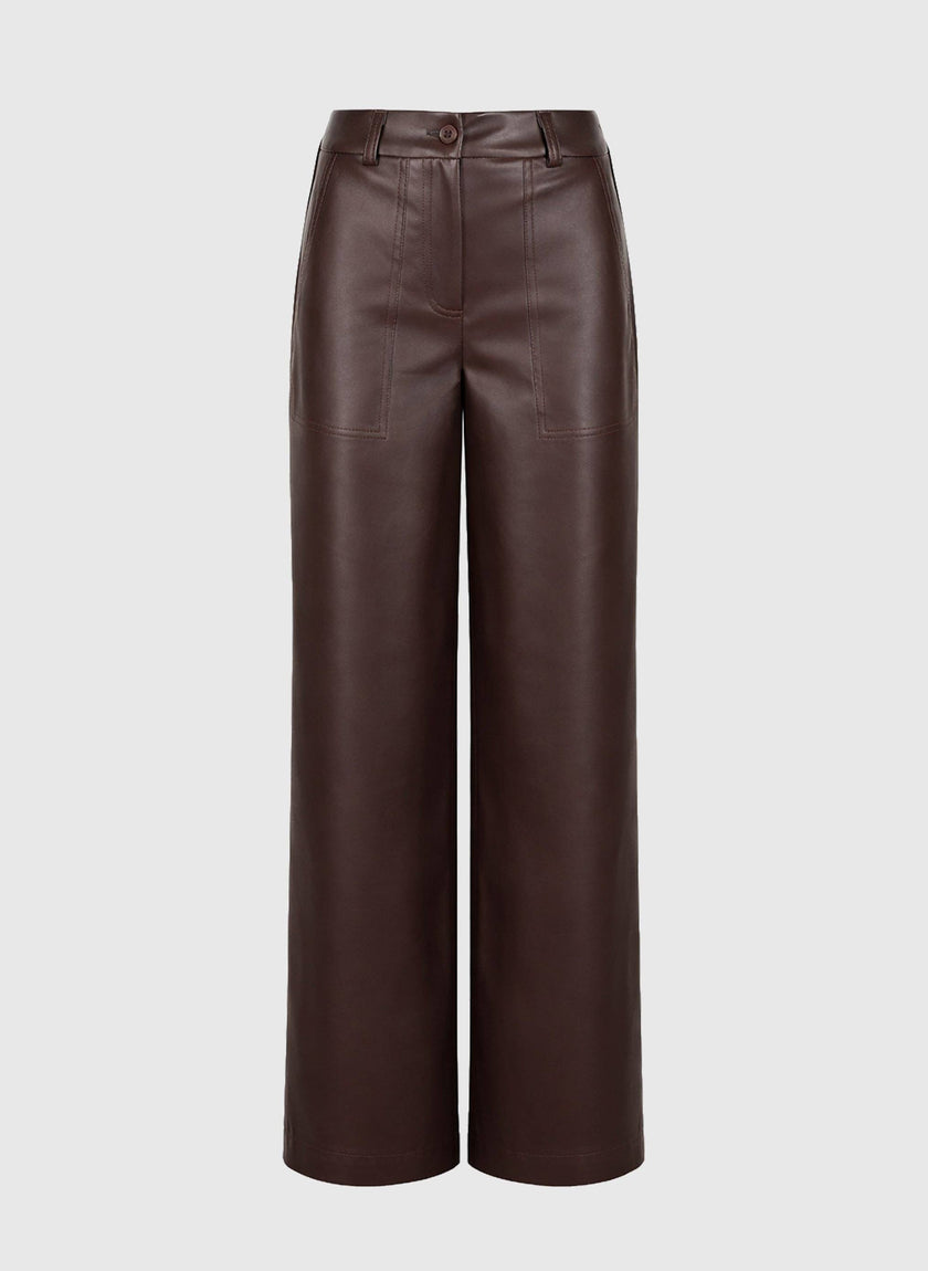 An'ge - PEONY wine PANTS: L