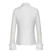 Smart and Joy - Long sleeve fitted lace blouse: White / EN 42