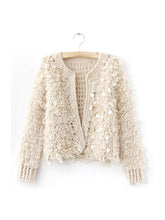 Afbeelding in Gallery-weergave laden, DE VAVE - Textured Open-Front Cardigan: One Size
