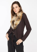 Afbeelding in Gallery-weergave laden, LINEN &amp; COTTON HOUSE - WOMAN&#39;S JACKET. 971 : CHOCO
