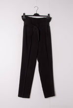 Afbeelding in Gallery-weergave laden, Afinity - Women's tailored pants A3305PT – high waist with belt: Green / Standard / L
