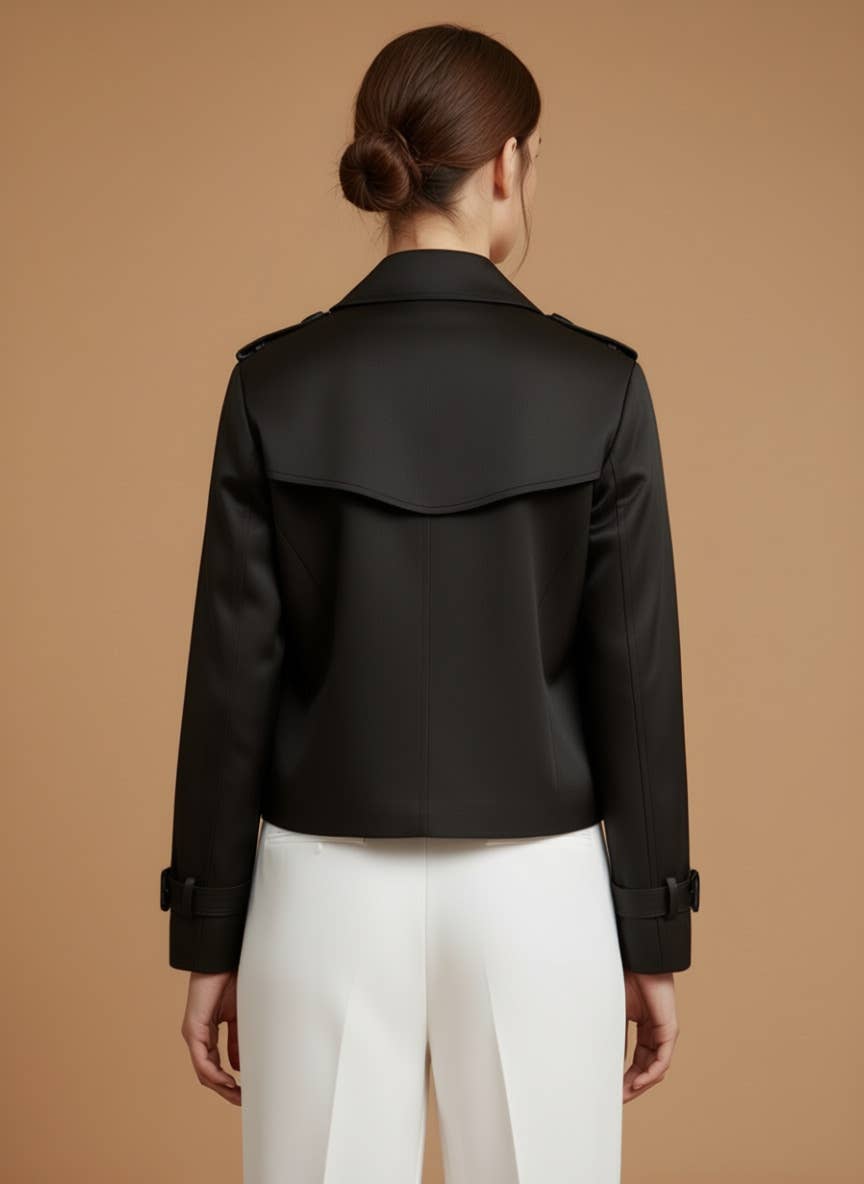 Acacia Paris - Fluid jacket with a modern cut - 447: Beige