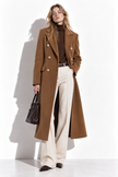 URBAN REVERSE TTMEDIA ITALY SRL - Long Double-Breasted Coat with Defined Waist | Elegant Style
