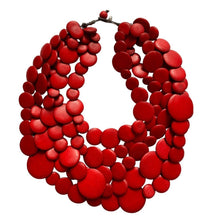 Afbeelding in Gallery-weergave laden, Bijondo - Guinea wooden light necklace: Naked
