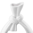 Gilde Handwerk Macrander GmbH & Co. KG - Vase “Loop” set of 2, h.40 cm: Watertight / Black/white / Pottery