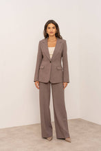 Afbeelding in Gallery-weergave laden, Attentif Paris - [Aura] Women&#39;s fitted blazer: Brown / Sx1 Mx1 Lx1 XLx1
