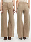 Cécile Wang High-Waisted Wide-Leg Cotton Pants – SD9240