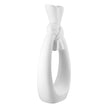 Gilde Handwerk Macrander GmbH & Co. KG - Vase “Loop” set of 2, h.40 cm: Watertight / Black/white / Pottery
