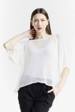 Afbeelding in Gallery-weergave laden, TINA Stephens Italy/Tees By Tina - Doris Closed Knit Ballet Sleeve Closed Knit Sweater (BQ906CK): 681 Blush / One Size
