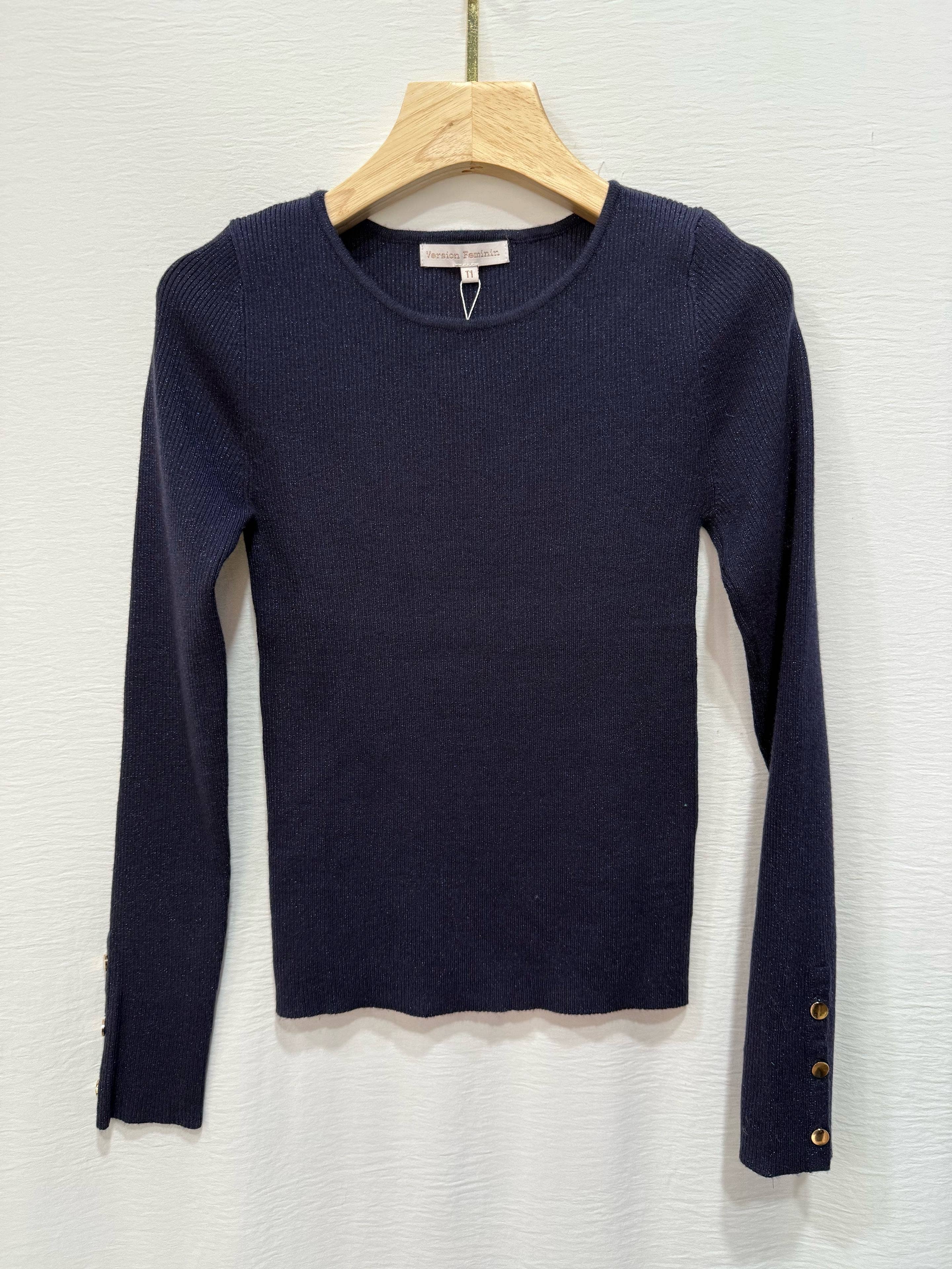 Version féminin So Twice - Sweater reference 9143, size 1 and size 2: Choco / Frenchman / T1