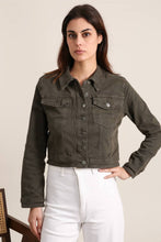Afbeelding in Gallery-weergave laden, Vivid - Denim jacket color: Khaki / 2XL
