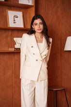Afbeelding in Gallery-weergave laden, Attentif Paris - Fitted tweed blazer: Blue / S/M/L/XL
