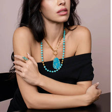 Afbeelding in Gallery-weergave laden, PHOEBE´S - Turquoise Set Necklace | Real Stone Jewelry
