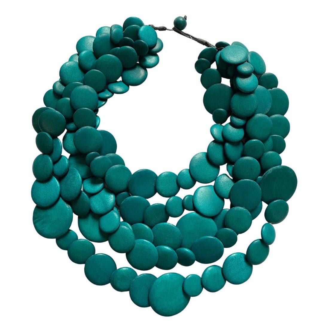 Bijondo - Guinea wooden light necklace: Naked