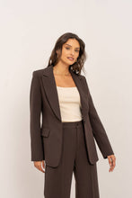 Afbeelding in Gallery-weergave laden, Attentif Paris - [Aura] Women&#39;s fitted blazer: Bordeaux / Sx1 Mx1 Lx1 XLx1

