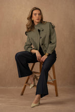 Afbeelding in Gallery-weergave laden, LULUMARY - Short trench V357: Beige / 3S/M 3M/L
