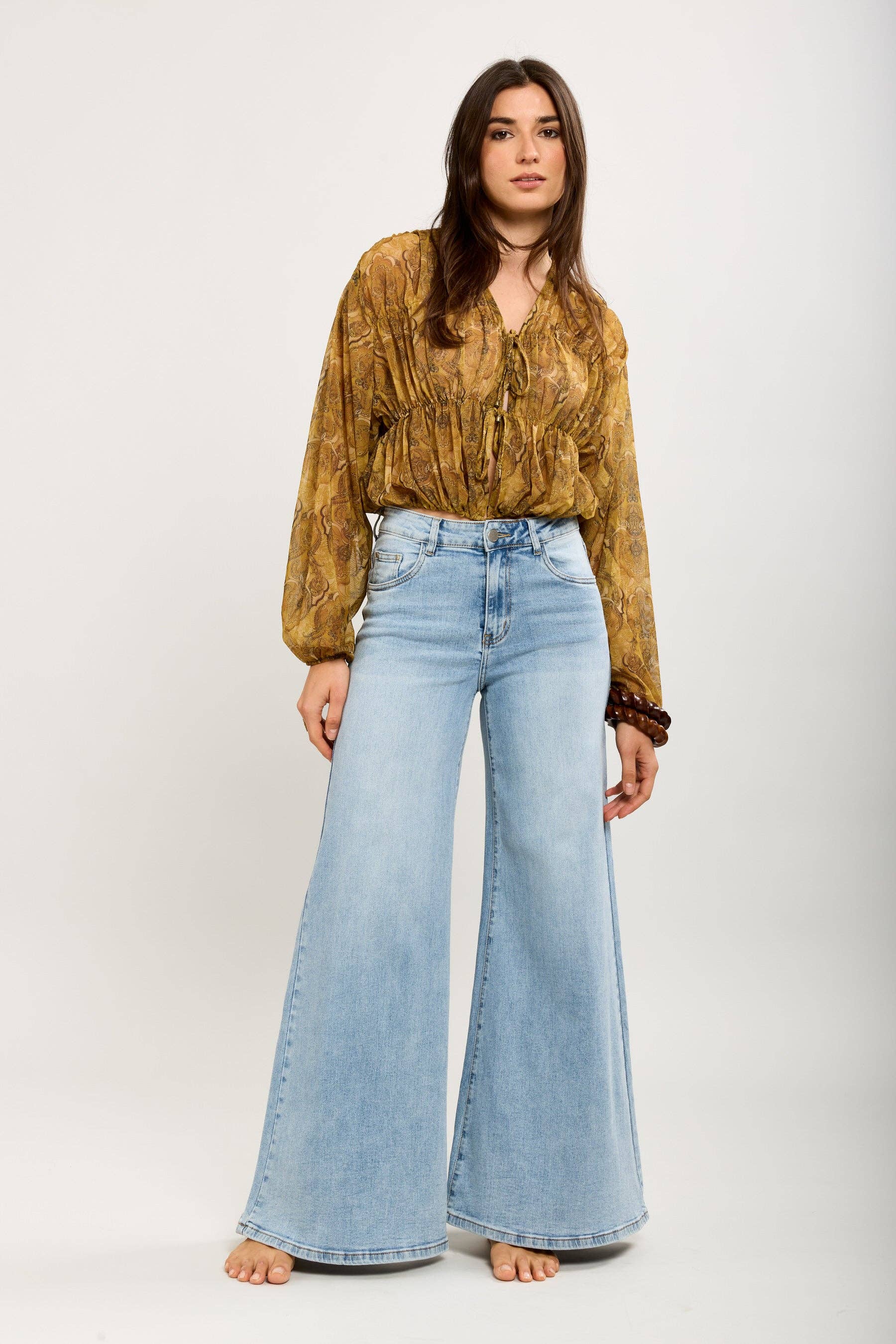 Toxik3 - Toxik3 pantalon extra-wide en jean stretch bleu jean: Bleu jean / 42