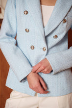 Afbeelding in Gallery-weergave laden, Attentif Paris - Fitted tweed blazer: Pink / S/M/L/XL
