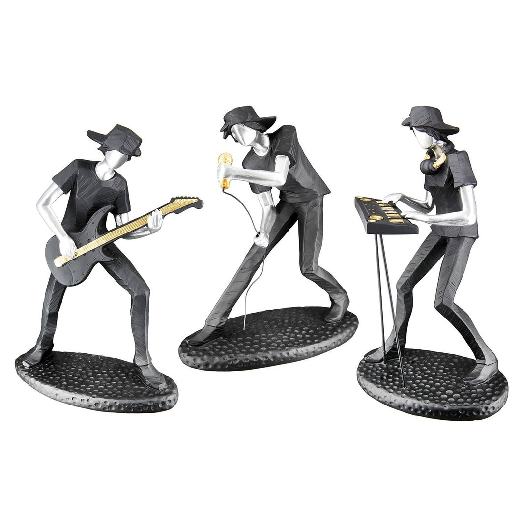 Gilde Handwerk Macrander GmbH & Co. KG - Musician Trio Sculpture H.24 Cm - Assorted 3 Times