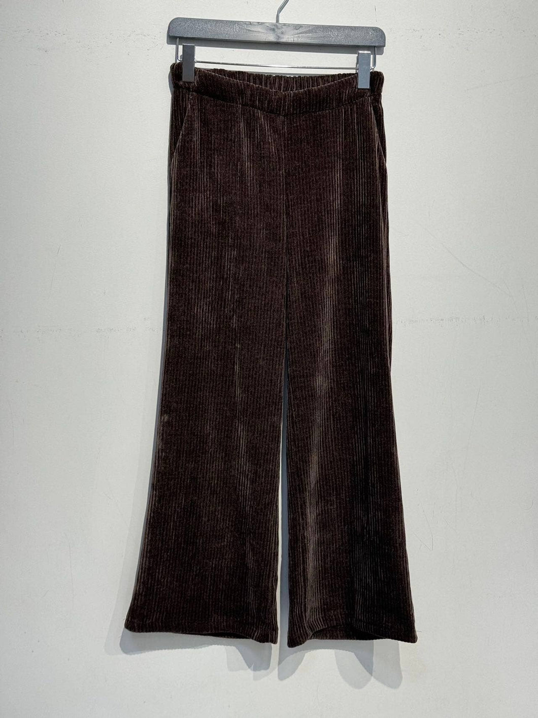 NOELINE - Wide-leg corduroy pants 59164: Bordeaux