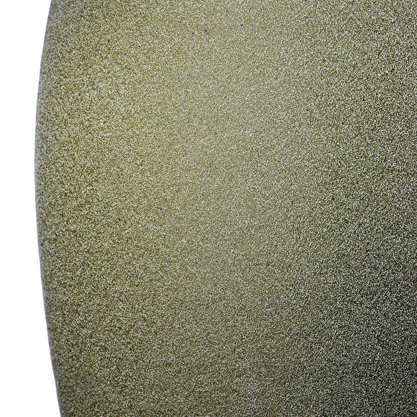 Gilde Handwerk Macrander GmbH & Co. KG - Tombos handle vase, green h.17 cm: Watertight / Verdure / Pottery