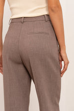 Afbeelding in Gallery-weergave laden, Attentif Paris - [Aura] Wide high-waisted tailored long pants: Brown / Sx1 Mx1 Lx1 XLx1
