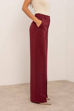 Afbeelding in Gallery-weergave laden, Attentif Paris - [Aura] Wide high-waisted tailored long pants: Brown / Sx1 Mx1 Lx1 XLx1
