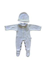 Afbeelding in Gallery-weergave laden, Cotton Socks - CT108 TRICOT JUMPSUIT SET W/ HAT AUTUMN/WINTER: Crude/Sand / 1/3 Months
