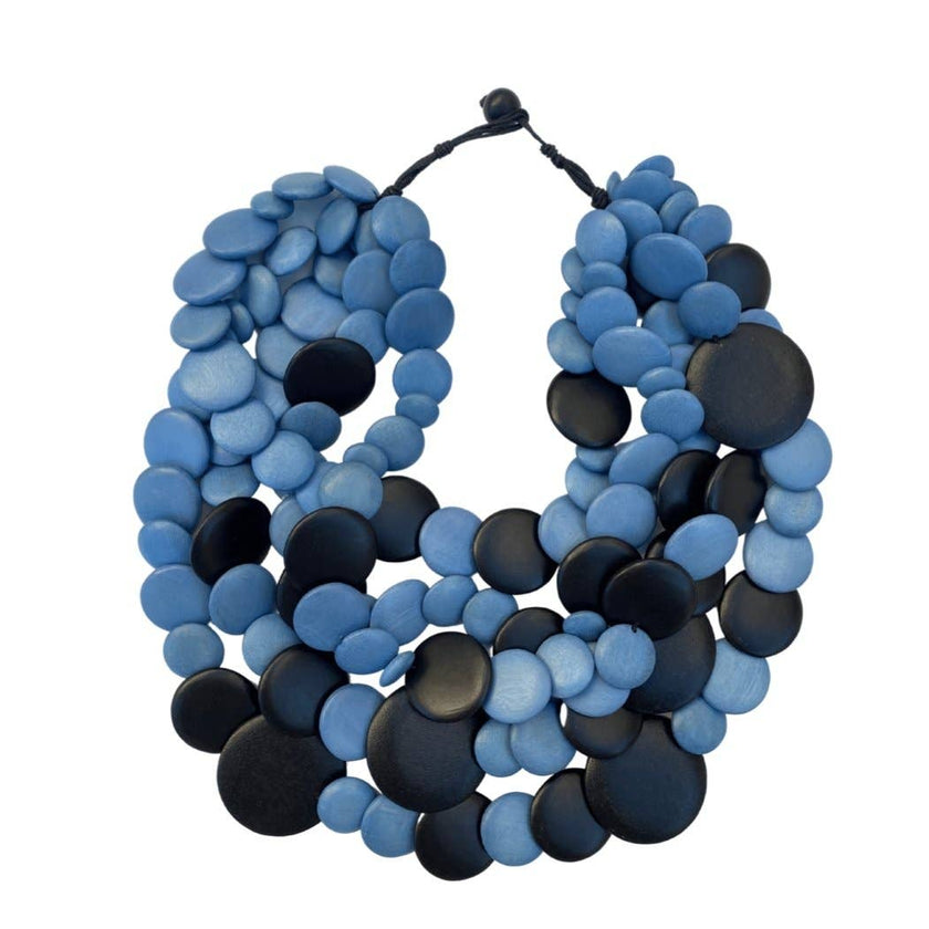 Bijondo - Guinea wooden light necklace: Naked