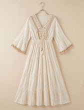Afbeelding in Gallery-weergave laden, MOOYA - Bohemian maxi dress ESMEE - 25-11: Beige
