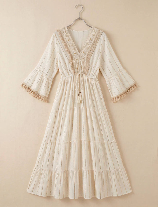 MOOYA - Bohemian maxi dress ESMEE - 25-11: Beige