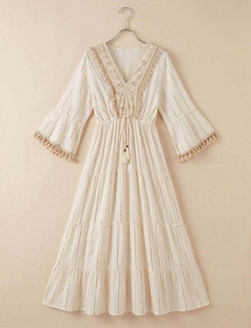 MOOYA - Bohemian maxi dress ESMEE - 25-11: Beige