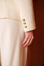 Afbeelding in Gallery-weergave laden, Attentif Paris - Fitted tweed blazer: Blue / S/M/L/XL
