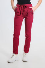 Afbeelding in Gallery-weergave laden, TINA Stephens Italy/Tees By Tina - Riley Zipper Pocket Pant (PL151): 100 White
