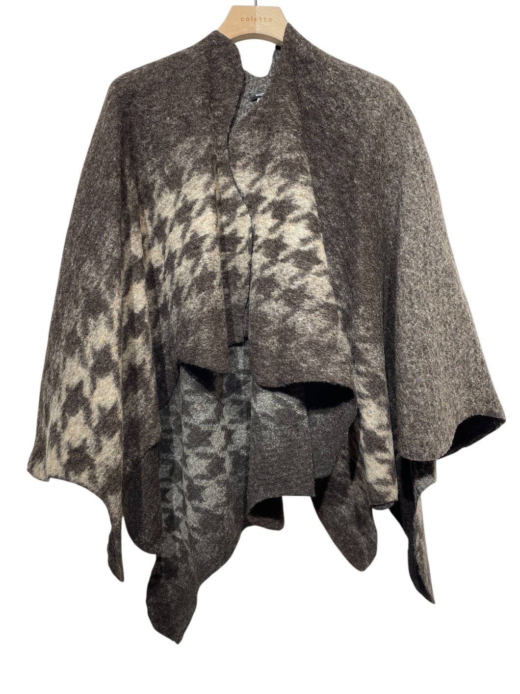 LINEN & COTTON HOUSE - K009 JACKET MADE IN ITALY 70% WOOL 30% POLYESTER: CHOCO
