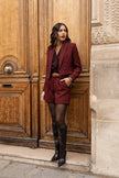 LULUMARY - Blazer court tweed V324: White / 2S 2M 2L