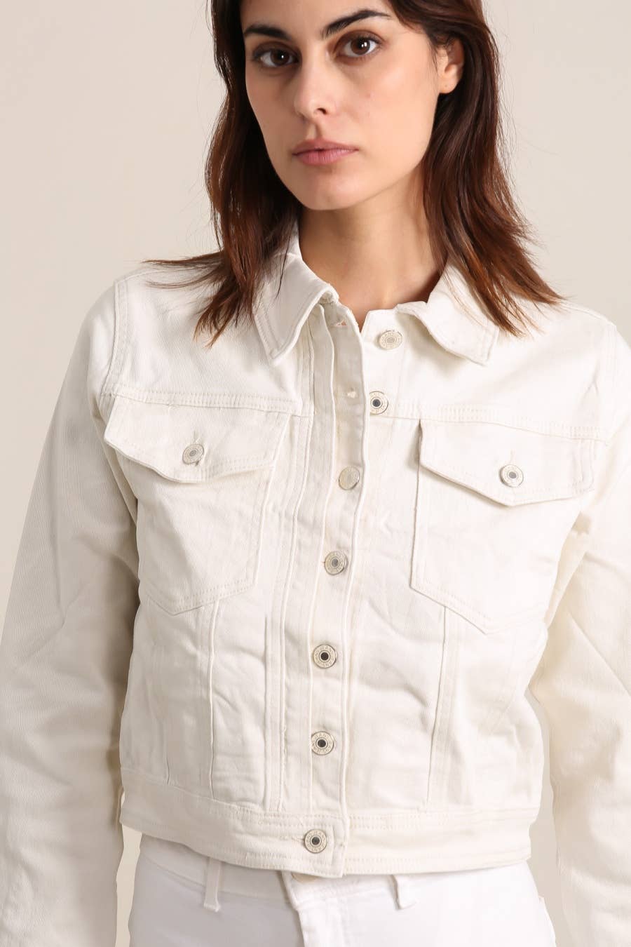 Vivid - Denim jacket color: Khaki / XS