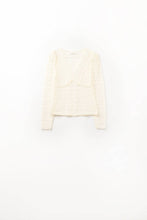 Afbeelding in Gallery-weergave laden, Q2—All Orders:Free Duties for the US,UK,and Canada - Romantic V-neck Lace Top With Long Sleeves in beige: BEIGE / L
