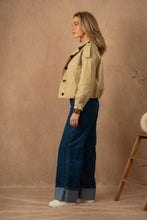 Afbeelding in Gallery-weergave laden, LULUMARY - Short trench V357: Beige / 3S/M 3M/L
