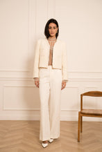 Afbeelding in Gallery-weergave laden, CHOKLATE PARIS - Tweed blazer jacket - CK08562: Ecru / 1S-1M-1L
