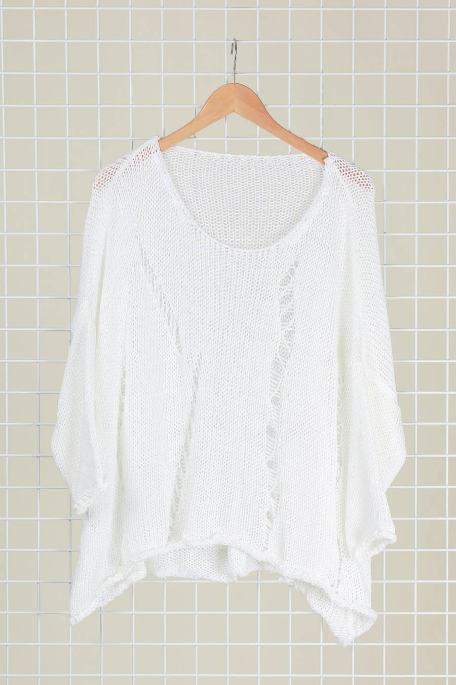 la maison des fibres naturelles - 60678 100% cotton sweater made in Italy: White