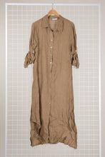 Afbeelding in Gallery-weergave laden, la maison des fibres naturelles - 68036 100% LINEN long shirt: Beige
