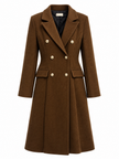 URBAN REVERSE TTMEDIA ITALY SRL - Long Double-Breasted Coat with Defined Waist | Elegant Style