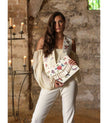Káhyra - KAHYRA EMBROIDERED BEIGE JOY BAG: BEIGE MULTI REF.: 000637 / YOUR